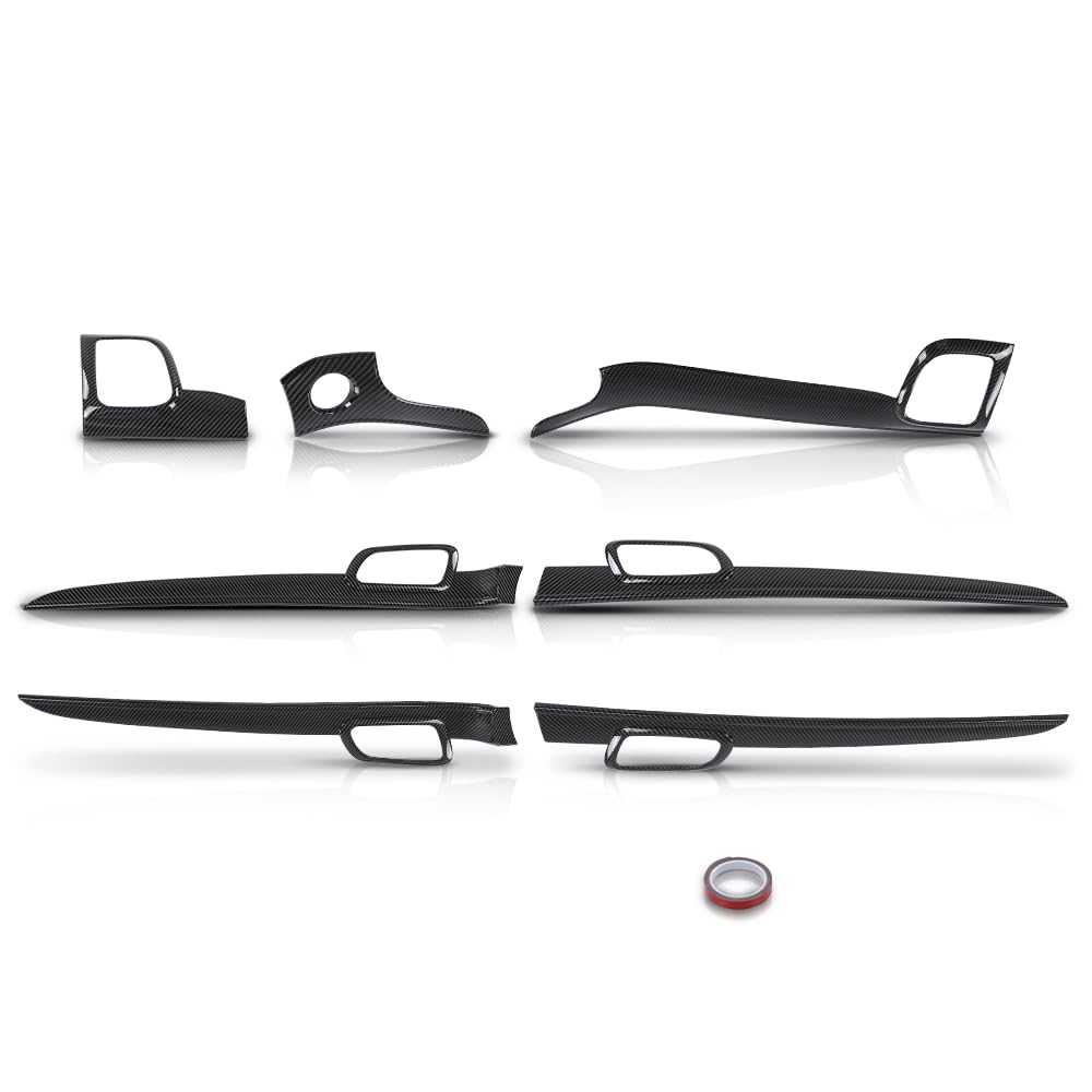 Amazon.com: CNNELL Dashboard Panel Door Handle Trim Bezels Carbon